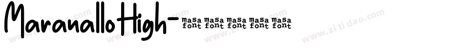 Maranallo High字体转换